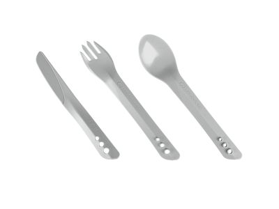 Lifeventure Ellipse Cutlery Set príbor, light grey