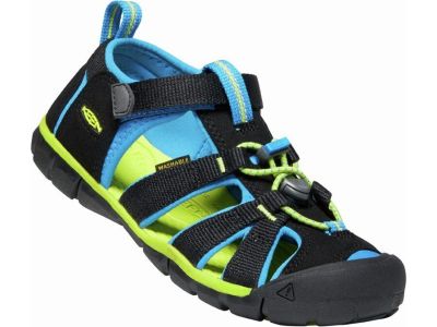 KEEN SEACAMP II CNX detské sandále, black/brilliant blue