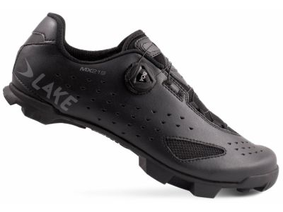 Lake MX219 Carbon Wide cycling shoes, black/grey