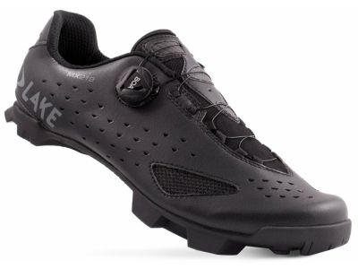 Lake MX219 Carbon Wide cycling shoes, black/grey