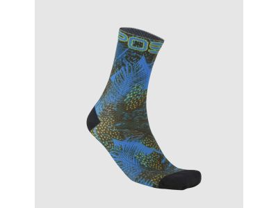Karpos GREEN FIRE socks, black/indigo/high visibility