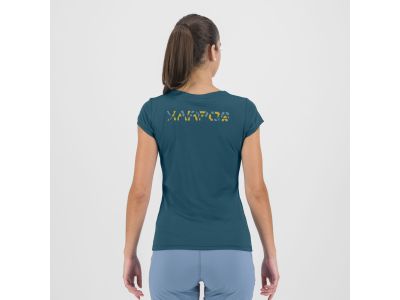 T-shirt damski Karpos LOMA, Corsair/Adriatic Blue/Lemon Curry
