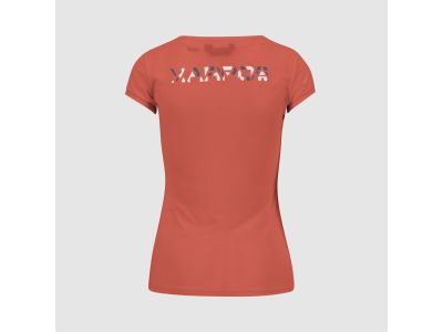 Karpos LOMA women&#39;s T-shirt, hot coral/vintage indigo/cloud dancer