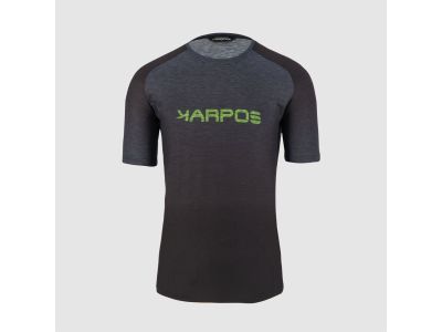 Karpos PRATO PIAZZA T-shirt, black/ombre blue/jasmine green