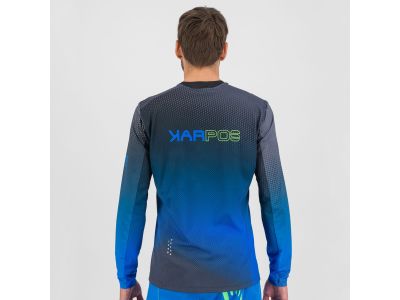 Karpos VAL DI DENTRO jersey, black/indigo bunting/green fluo