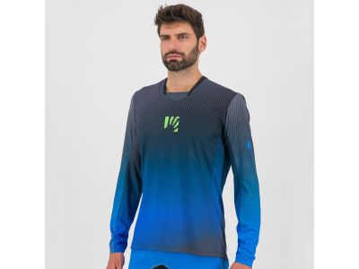 Karpos VAL DI DENTRO jersey, black/indigo bunting/green fluo