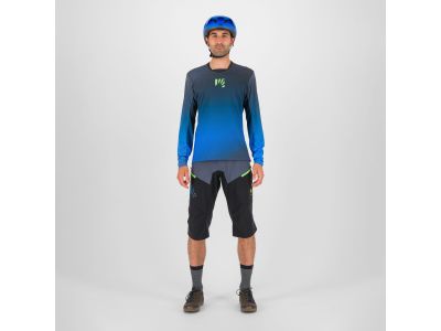 Karpos VAL DI DENTRO jersey, black/indigo bunting/green fluo