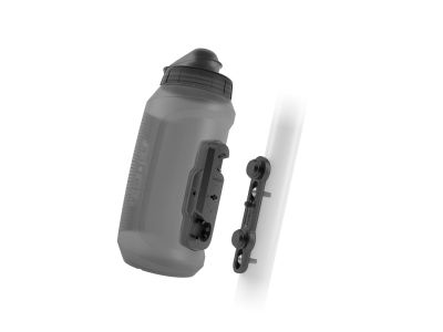 Fidlock TWIST Flaschenset + Rahmenhalterung, dunkelklar, 750 ml