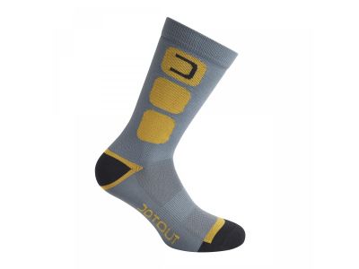Dotout Bold ponožky, šedá/žlutá
