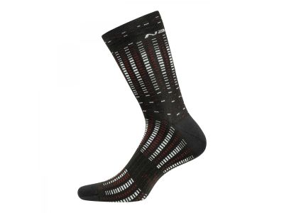 Nalini B0W COOLMAX SOCKS ponožky, čierna/hnedá