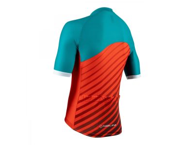 Koszulka rowerowa Nalini Bas Cross, turkusowo-pomarańczowa