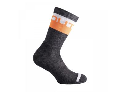 Dotout Ergo socks, grey/neon orange