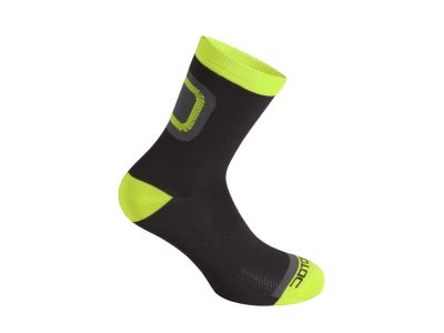 Dotout Logo  ponožky, čierna/neon zelená