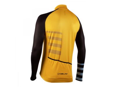 Koszulka rowerowa Nalini LS STRIPES, żółto-czarna