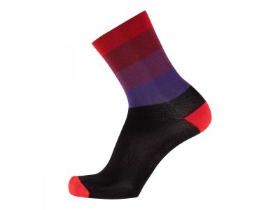 Nalini Moines socks, black/red