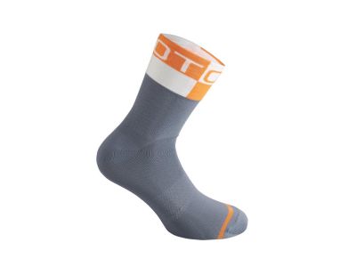 Dotout Négyzet alakú zokni, szürke/narancs