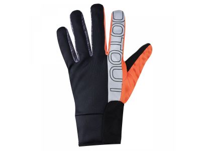 Dotout Thermal gloves, black/orange
