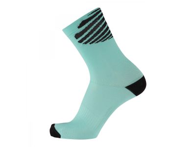 Nalini Topeka Socks, Black/Turquoise