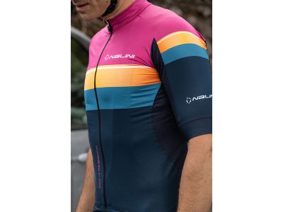 Nalini New Speed jersey, kék/rózsaszín/narancs