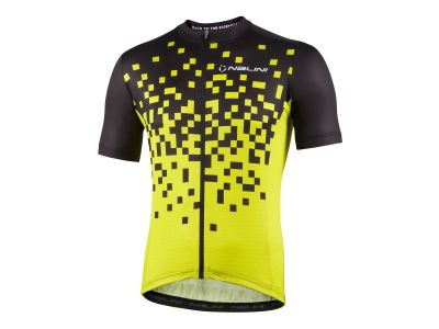 Koszulka rowerowa Nalini New Atlanta, czarno-neonowożółta