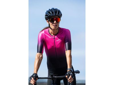 Nalini New Lady Ergo Fit Damentrikot, Schwarz/Pink