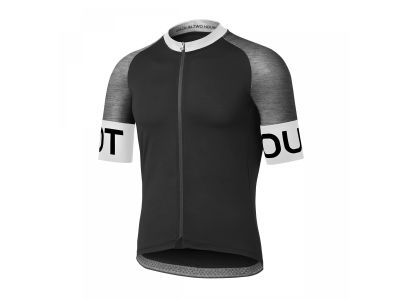Koszulka rowerowa Dotout Pure, czarno-szara