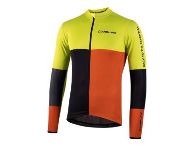 Nalini New LS Coffee Trikot, schwarz/orange/gelb