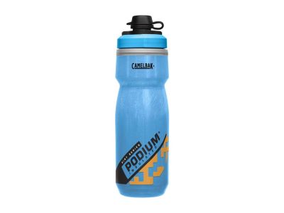 CamelBak Podium Dirt Series Chill isolated bottle, 0.62 l, blue/orange