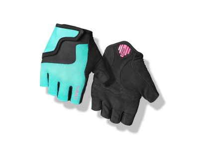 Giro Bravo Jr children&#39;s gloves, screaming teal/neon pink