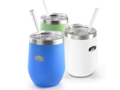 GSI Outdoors Glacier Stainless Tumbler cup, 355 ml, blue aster