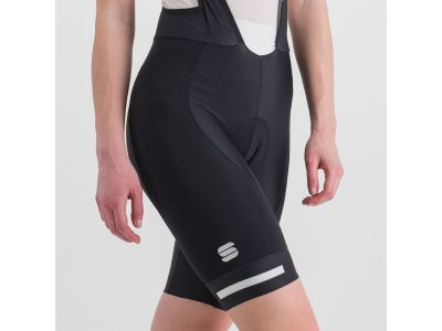 Sportful Neo Damenshorts mit Streifen, Schwarz/Weiß
