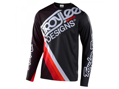 Koszulka rowerowa Troy Lee Designs Sprint Ultra Tilt czarno-szara