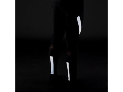 Pantaloni Castelli SORPASSO RoS cu bretele, reflex negru