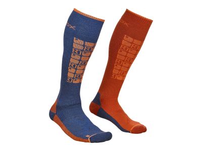 ORTOVOX Ski Compression knee socks, night blue