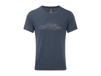 Mountain Equipment Groundup Mountain T-shirt, Denim Blue