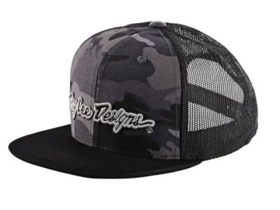 Troy Lee Designs 9Fifty Signature Snapback Cap, camo schwarz/silber