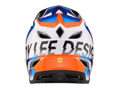 Troy Lee Designs D4 Composite MIPS helmet, qualifier white/blue