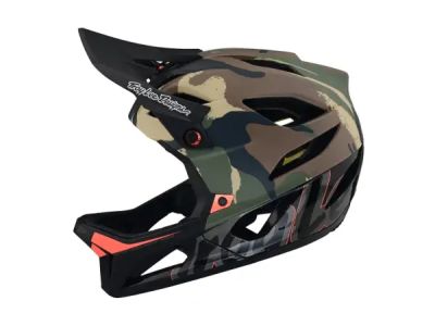 Troy Lee Designs Stage MOPS přilba, signature camo army green
