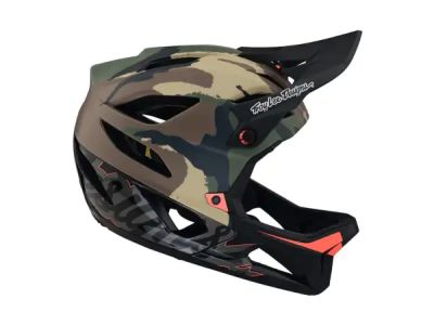 Troy Lee Designs Stage MOPS helmet, signature camo army green