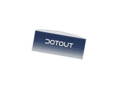 Dotout Mesh-Stirnband, blau/weiß