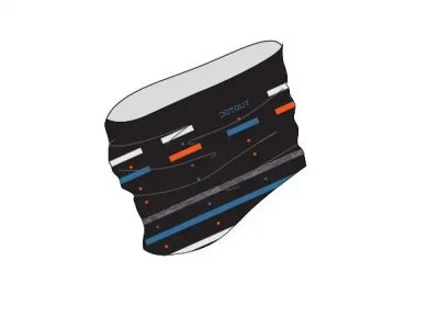 Dotout Mesh-Nackenband, schwarz/orange/blau