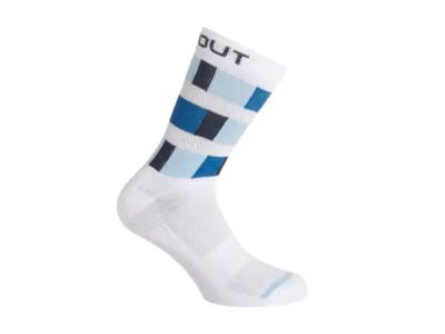 Dotout Tiger socks, white/blue