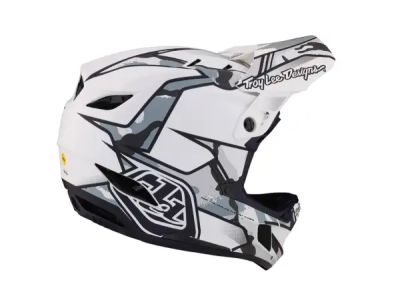 Troy Lee Designs D4 Composite MIPS Helm, Matrix Camo White
