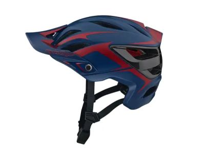 Troy Lee Designs A3 MIPS Helm, fang dunkelblau/bordeaux