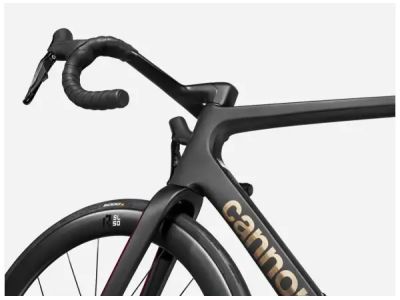 Cannondale SuperSix EVO Hi-MOD LAB71 Fahrrad, Jet Black/Marmor Oxblood/Smoke geschliffenes Chrom