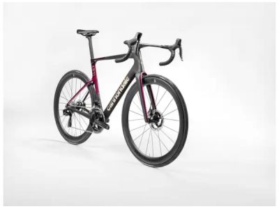 Cannondale SuperSix EVO Hi-MOD LAB71 Fahrrad, Jet Black/Marmor Oxblood/Smoke geschliffenes Chrom