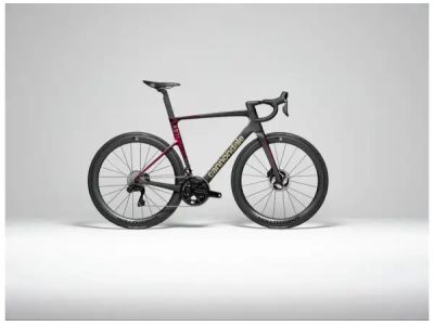 Cannondale SuperSix EVO Hi-MOD LAB71 Fahrrad, Jet Black/Marmor Oxblood/Smoke geschliffenes Chrom