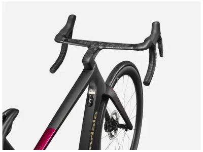 Cannondale SuperSix EVO Hi-MOD LAB71 Fahrrad, Jet Black/Marmor Oxblood/Smoke geschliffenes Chrom
