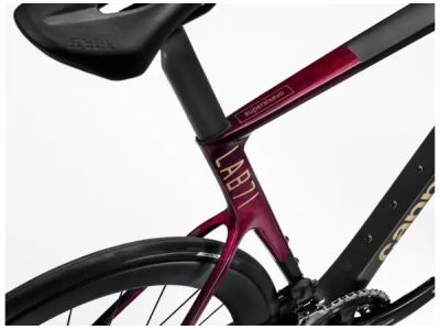 Cannondale SuperSix EVO Hi-MOD LAB71 Fahrrad, Jet Black/Marmor Oxblood/Smoke geschliffenes Chrom