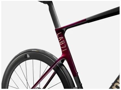 Cannondale SuperSix EVO Hi-MOD LAB71 Fahrrad, Jet Black/Marmor Oxblood/Smoke geschliffenes Chrom